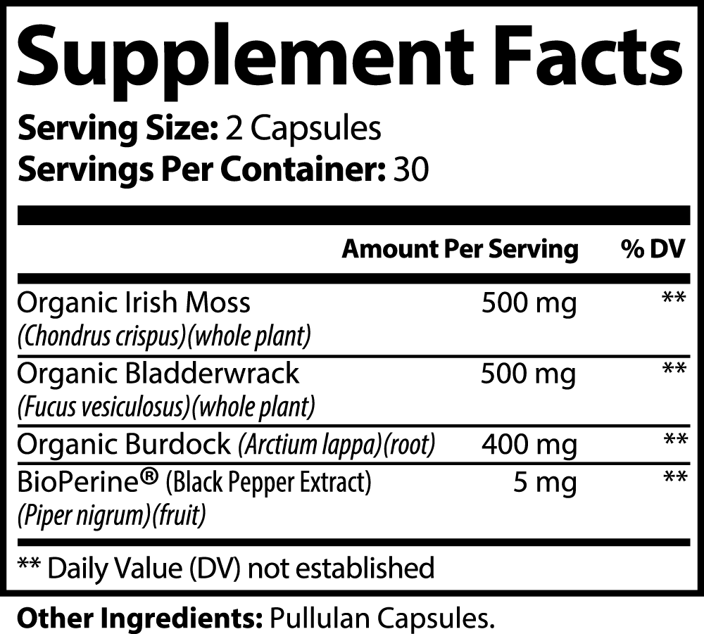 My Store Holistic Health Sea Moss Capsules for Wellness - Luvmee Body