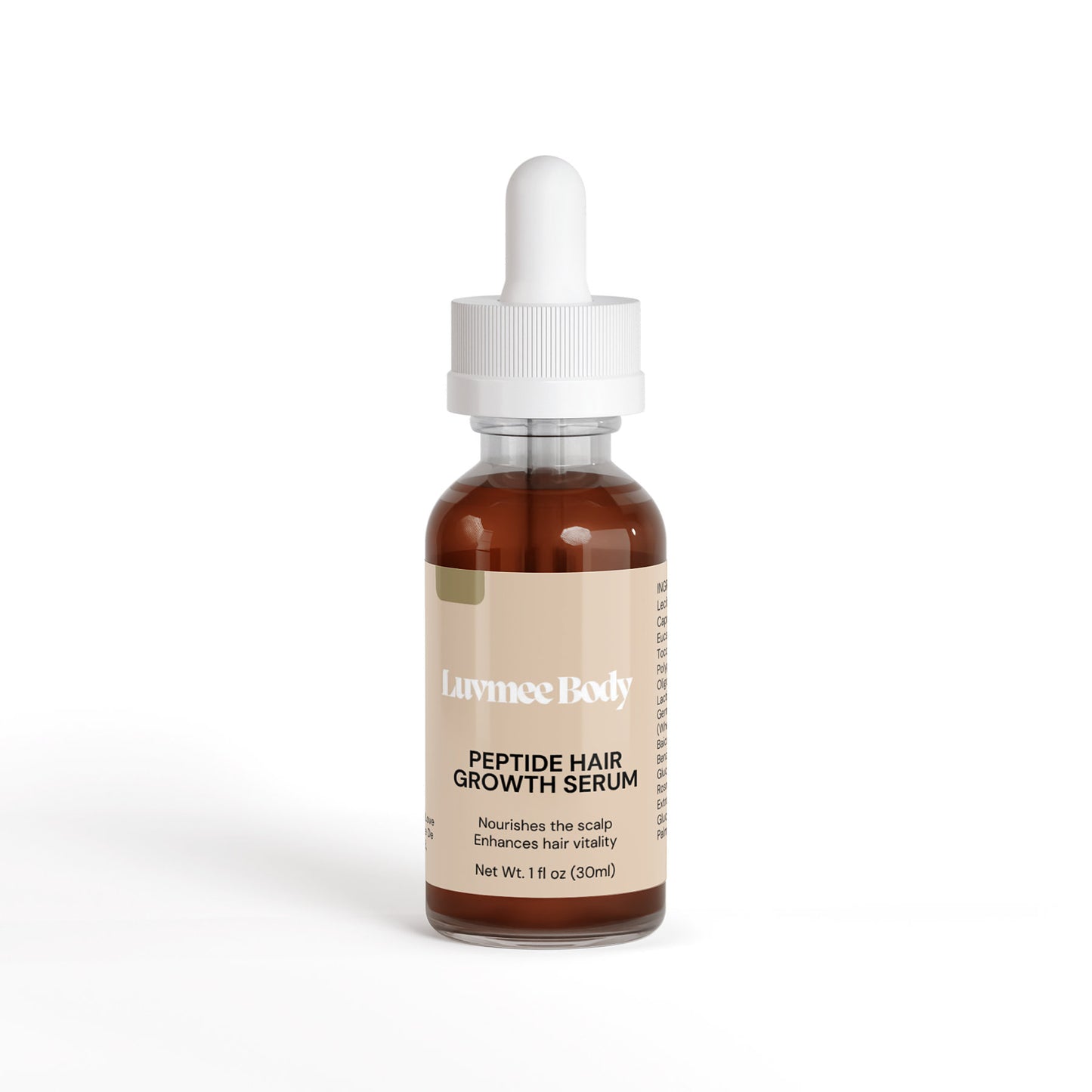 Luvmee Body Natural Peptide Hair Serum for Hair Growth with Saw Palmetto