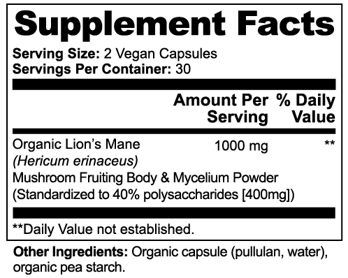 Luvmee Body Lion's Mane Cognitive Support Mushroom