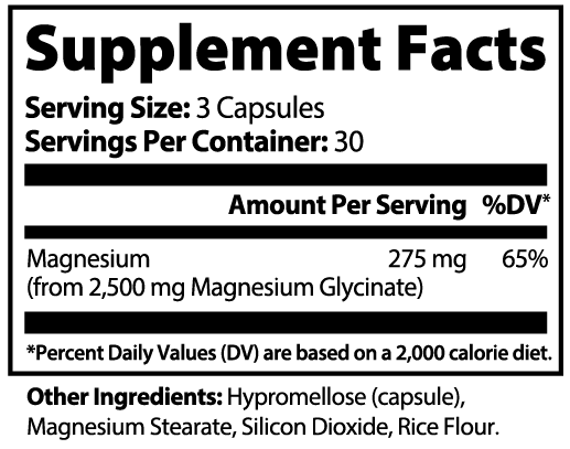 Luvmee Body Magnesium Glycinate Capsules for Calmness - Luvmee Body
