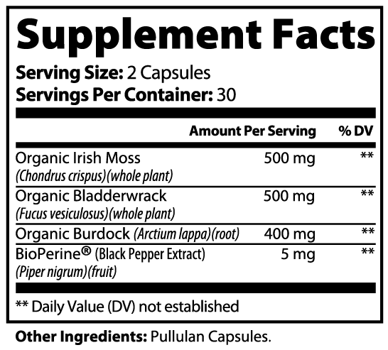 Holistic Health Sea Moss Capsules for Wellness - Luvmee Body