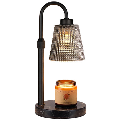 Gold Candle Warmer Lamp with Timer, Dimmable Candle Warmer for Jar Candles, Height Adjustable Wax Melts Warmer, Birthday Gifts for Women Mom, House Warming Gifts New Home Decor