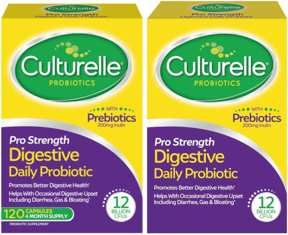 Culturelle Pro Strength Probiotics for Digestive Gut Health*, 12B CFU, 60ct