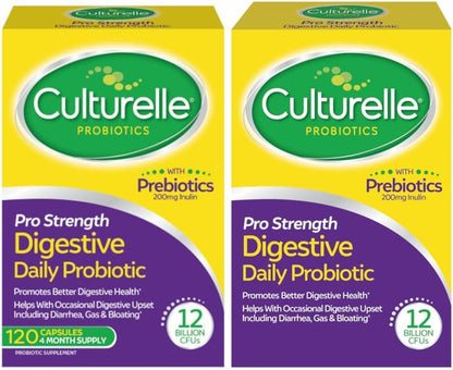 Culturelle Pro Strength Probiotics for Digestive Gut Health*, 12B CFU, 60ct