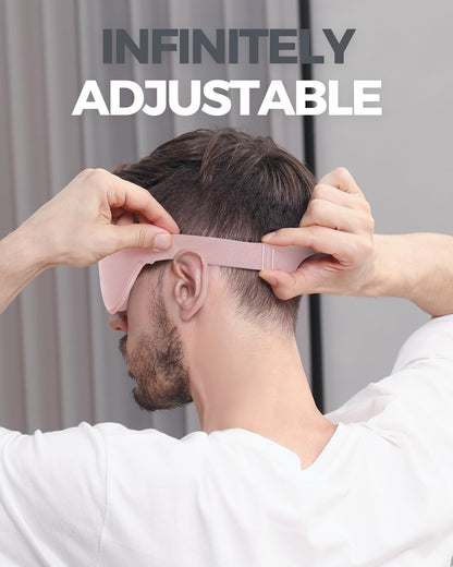 MZOO Luxury Sleep Mask, 3D Spacious for Long Lashes Blocking Light