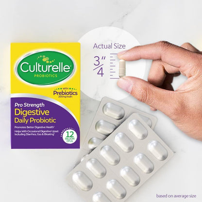Culturelle Pro Strength Probiotics for Digestive Gut Health*, 12B CFU, 60ct
