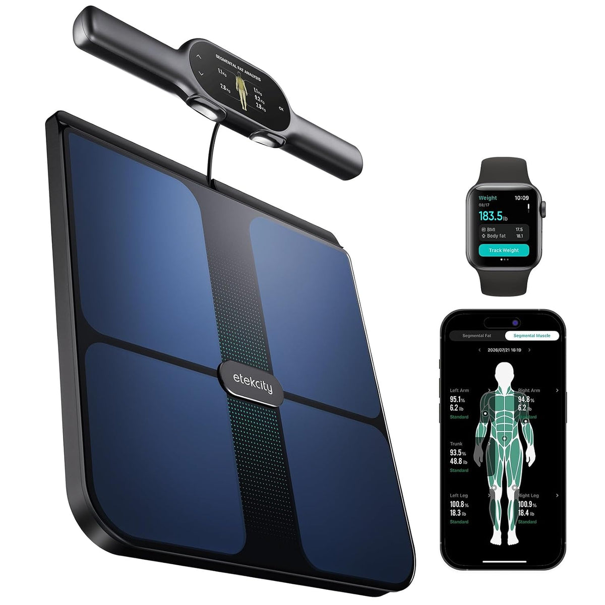 Etekcity Upgraded Smart Scale for Body Weight Fat and BMI, FSA Eligible