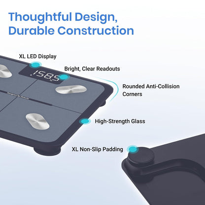 Etekcity Upgraded Smart Scale for Body Weight Fat and BMI, FSA Eligible