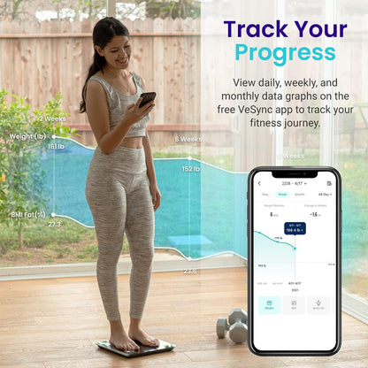 Etekcity Upgraded Smart Scale for Body Weight Fat and BMI, FSA Eligible