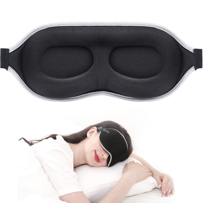 MZOO Luxury Sleep Mask, 3D Spacious for Long Lashes Blocking Light