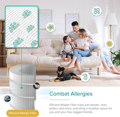 Levoit Air Purifier for Home Pets Hair Allergens in Bedroom Quiet Purifiers