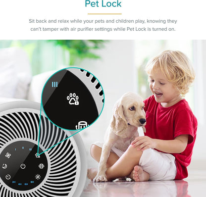 Levoit Air Purifier for Home Pets Hair Allergens in Bedroom Quiet Purifiers