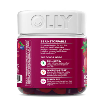 OLLY Women's Multivitamin, Supports Overall Wellness,* Biotin - 130 Count