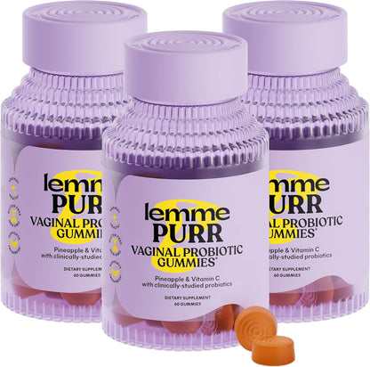 Lemme Purr Vaginal Probiotic Gummies for Women, 30-Day Supply