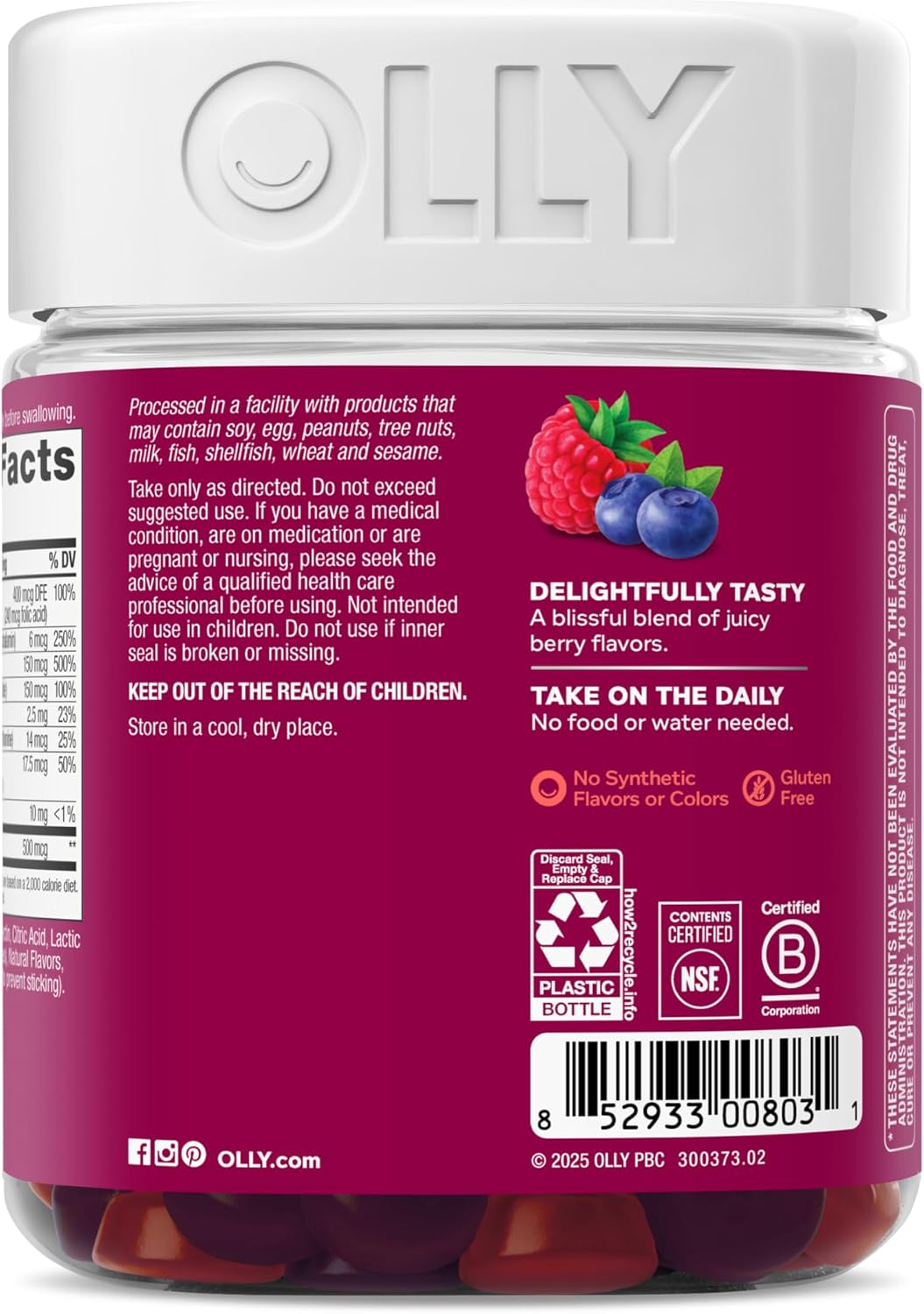 OLLY Women's Multivitamin, Supports Overall Wellness,* Biotin - 130 Count