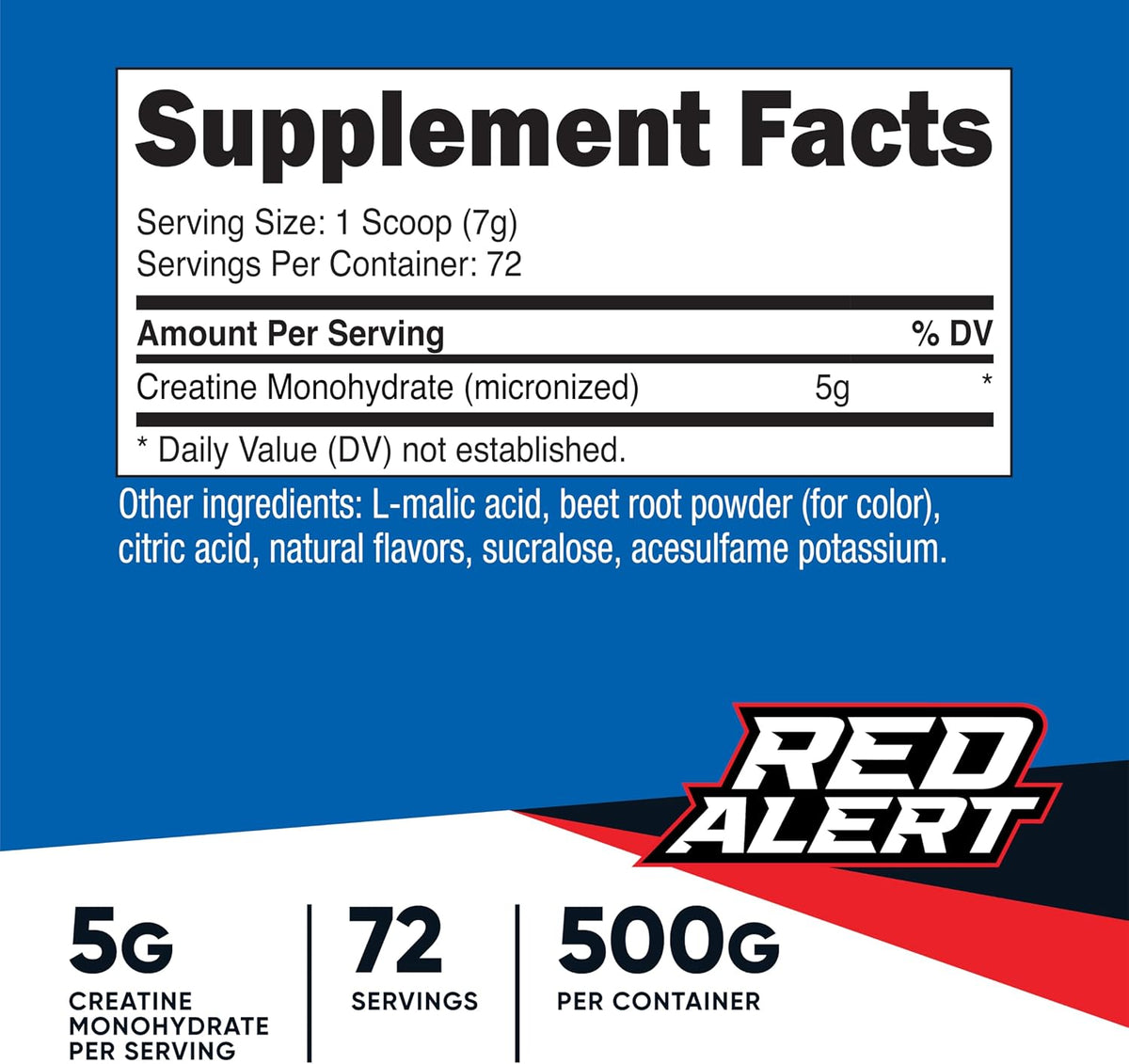 Nutricost Micronized Creatine Monohydrate Powder - 500g (100 Servings) - Pure Unflavored - 5g Per Serving - Non-GMO, Gluten Free