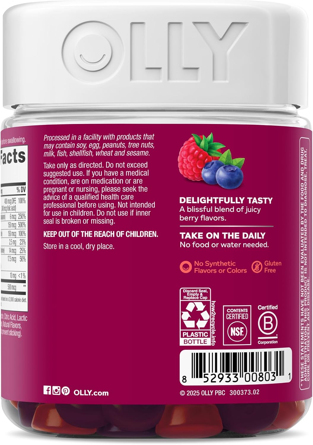OLLY Women's Multivitamin, Supports Overall Wellness,* Biotin - 130 Count