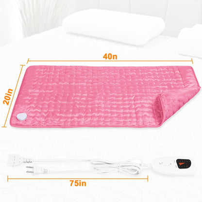 Heating Pad,Electric Heating Pad,Heating Pad for Back,Light Gray,24x12Inch