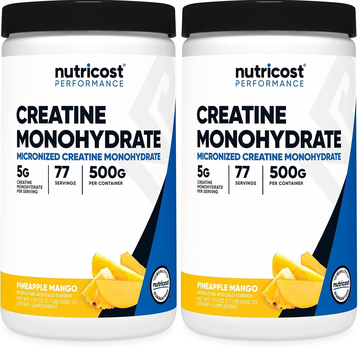 Nutricost Micronized Creatine Monohydrate Powder - 500g (100 Servings) - Pure Unflavored - 5g Per Serving - Non-GMO, Gluten Free
