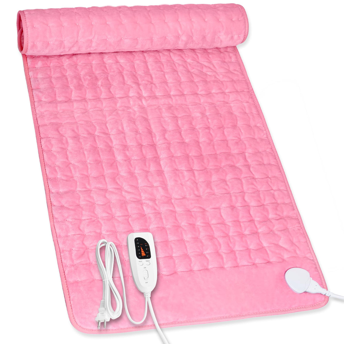 Heating Pad,Electric Heating Pad,Heating Pad for Back,Light Gray,24x12Inch