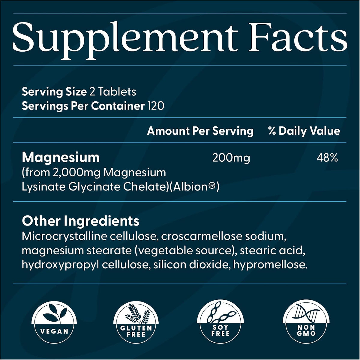 Doctor's Best High Absorption Magnesium Lysinate Glycinate, Chelated, Albion® TRAACS®, 240 Tablets (100 mg per Tablet)