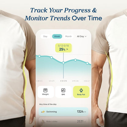 Etekcity Upgraded Smart Scale for Body Weight Fat and BMI, FSA Eligible