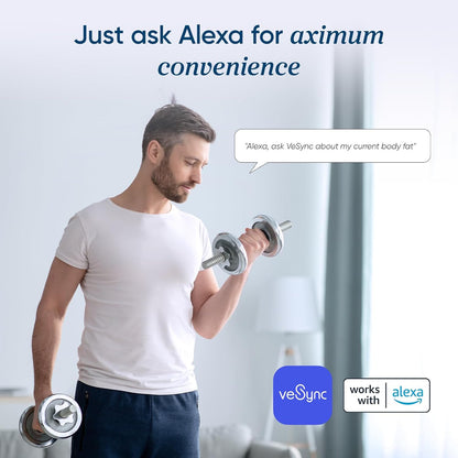 Etekcity Upgraded Smart Scale for Body Weight Fat and BMI, FSA Eligible