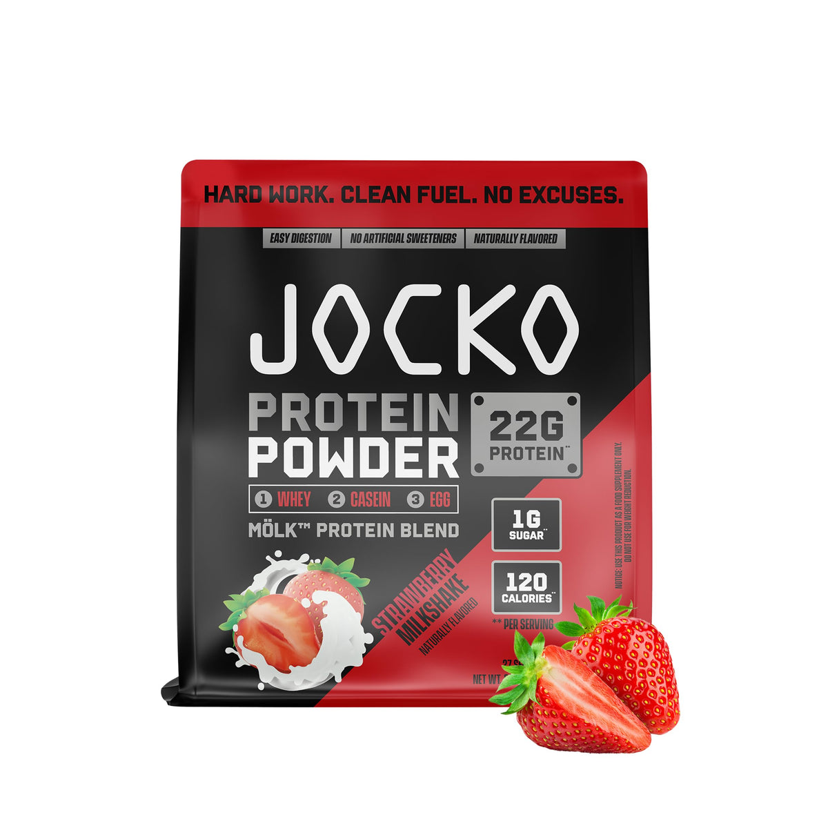 Jocko Fuel Whey Protein Powder, Gingerbread Cookie, 22g Protein, Digestive Enzymes + Probiotic Blend, No Sugar Added, with Essential Amino Acids + Electrolyte Minerals, 31 Servings