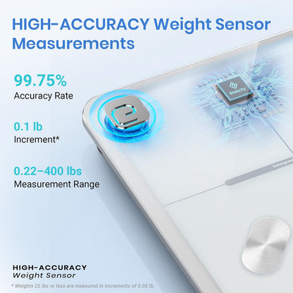 Etekcity Upgraded Smart Scale for Body Weight Fat and BMI, FSA Eligible