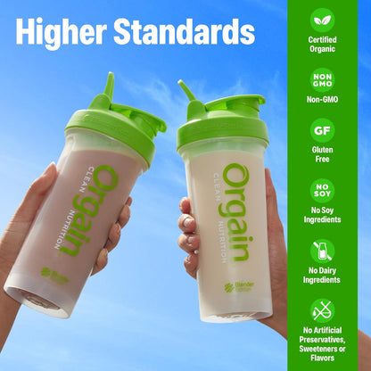 Orgain Organic Vegan 21g Protein Powder, Strawberries & Cream, 2.03 lb