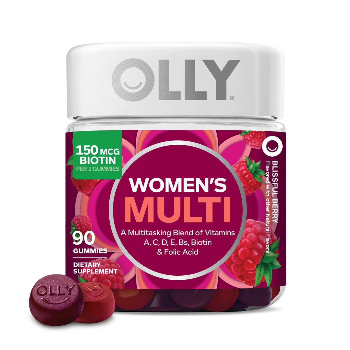 OLLY Women's Multivitamin, Supports Overall Wellness,* Biotin - 130 Count
