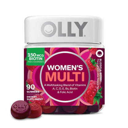OLLY Women's Multivitamin, Supports Overall Wellness,* Biotin - 130 Count