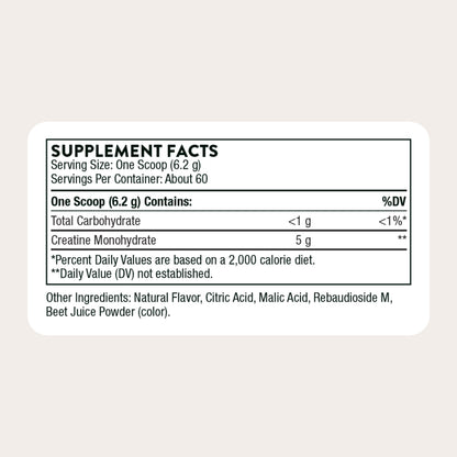 THORNE Creatine, Micronized Creatine Monohydrate Powder, 90 Servings