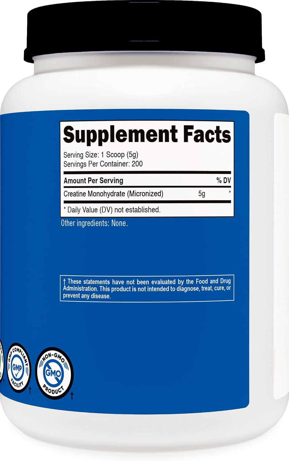 Nutricost Micronized Creatine Monohydrate Powder - 500g (100 Servings) - Pure Unflavored - 5g Per Serving - Non-GMO, Gluten Free