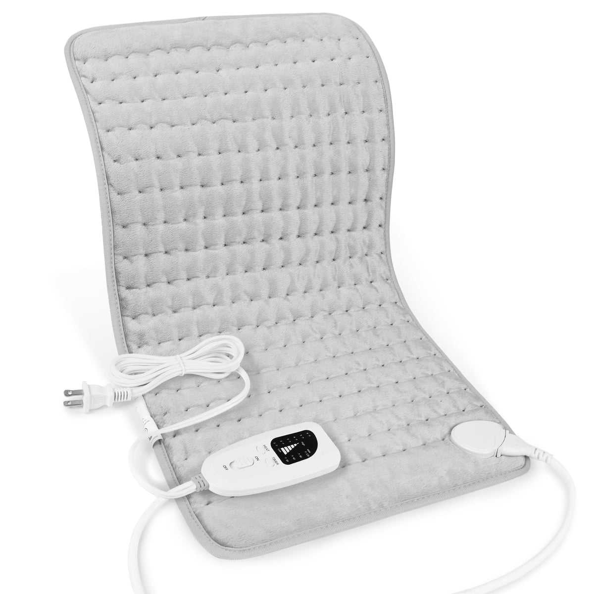 Heating Pad,Electric Heating Pad,Heating Pad for Back,Light Gray,24x12Inch