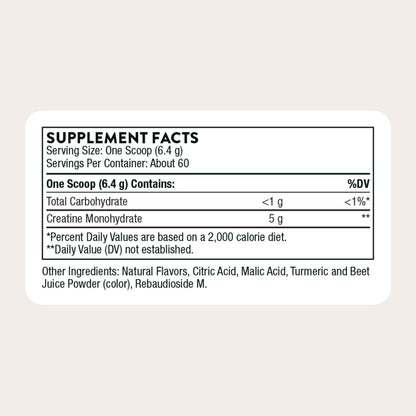 THORNE Creatine, Micronized Creatine Monohydrate Powder, 90 Servings