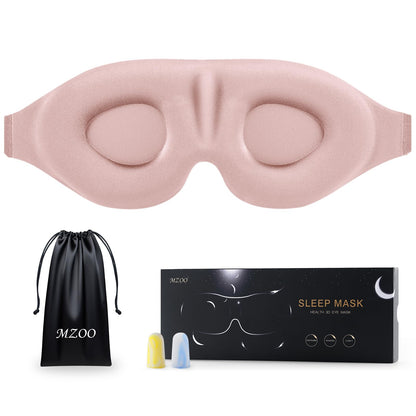 MZOO Luxury Sleep Mask, 3D Spacious for Long Lashes Blocking Light