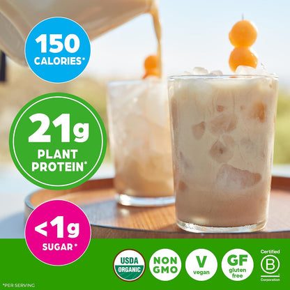 Orgain Organic Vegan 21g Protein Powder, Strawberries & Cream, 2.03 lb
