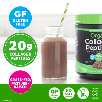 Orgain 20g Hydrolyzed Collagen Peptides + 50 Organic Superfoods Powder, 1lb
