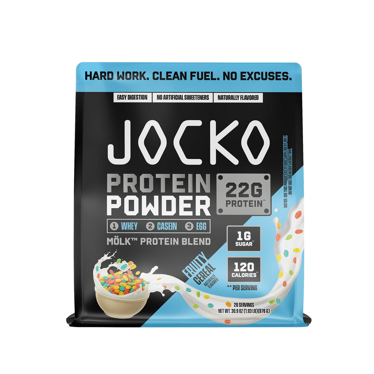 Jocko Fuel Whey Protein Powder, Gingerbread Cookie, 22g Protein, Digestive Enzymes + Probiotic Blend, No Sugar Added, with Essential Amino Acids + Electrolyte Minerals, 31 Servings