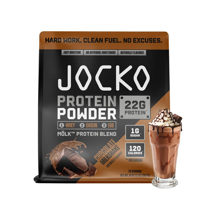 Jocko Fuel Whey Protein Powder, Gingerbread Cookie, 22g Protein, Digestive Enzymes + Probiotic Blend, No Sugar Added, with Essential Amino Acids + Electrolyte Minerals, 31 Servings