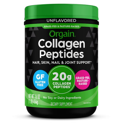 Orgain 20g Hydrolyzed Collagen Peptides + 50 Organic Superfoods Powder, 1lb