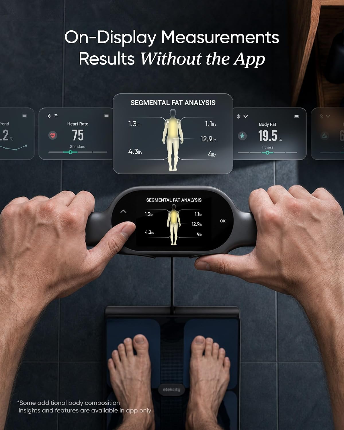 Etekcity Upgraded Smart Scale for Body Weight Fat and BMI, FSA Eligible