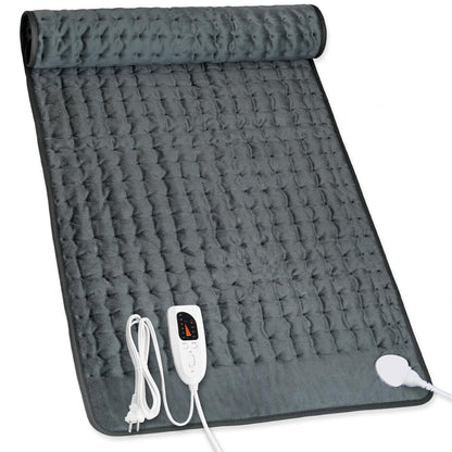 Heating Pad,Electric Heating Pad,Heating Pad for Back,Light Gray,24x12Inch