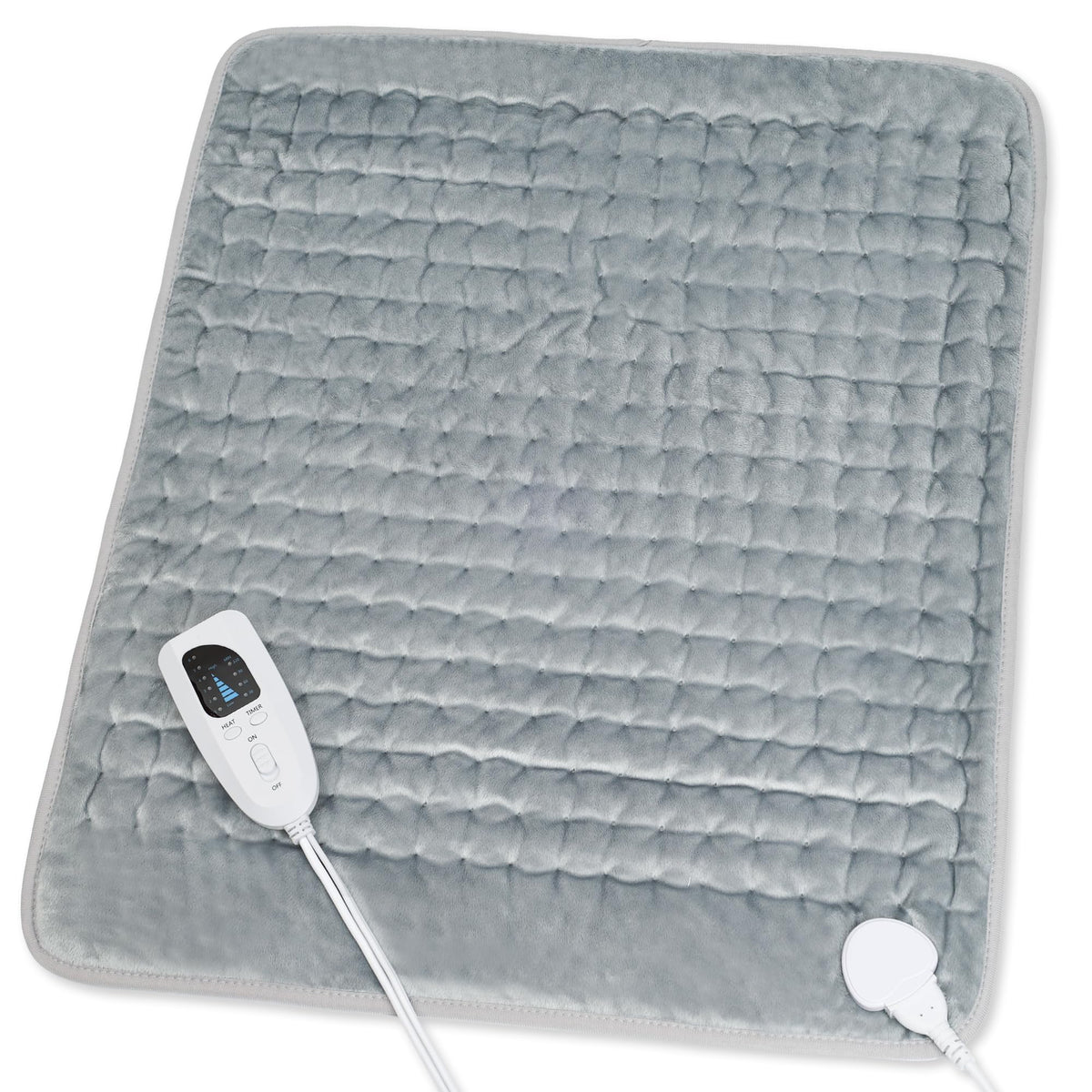 Heating Pad,Electric Heating Pad,Heating Pad for Back,Light Gray,24x12Inch