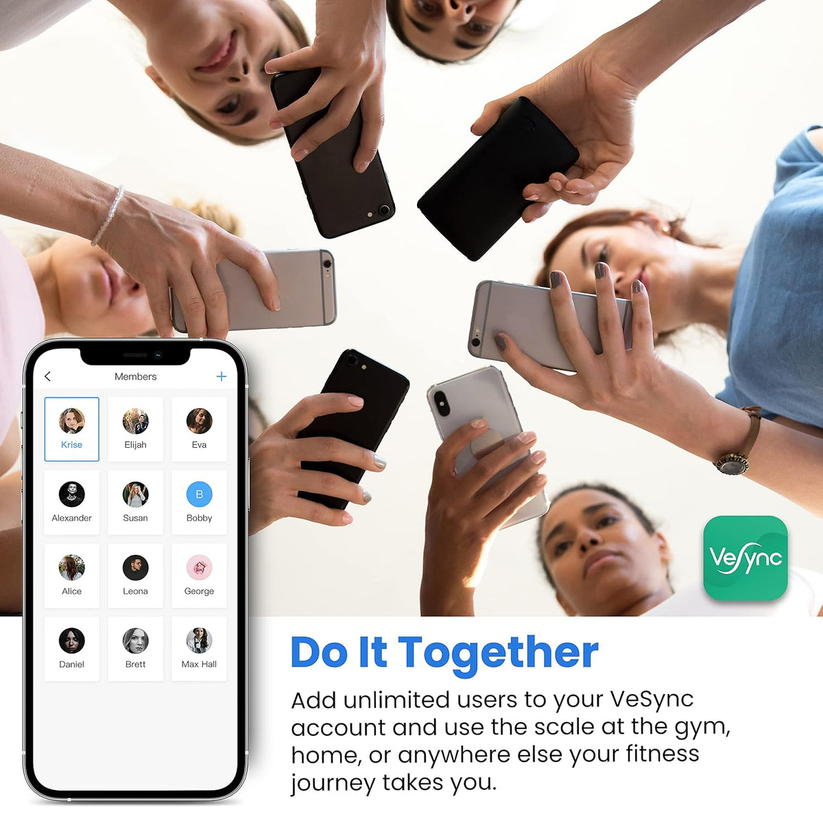 Etekcity Upgraded Smart Scale for Body Weight Fat and BMI, FSA Eligible