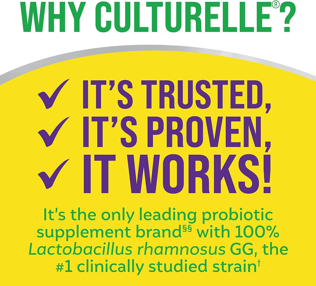 Culturelle Pro Strength Probiotics for Digestive Gut Health*, 12B CFU, 60ct