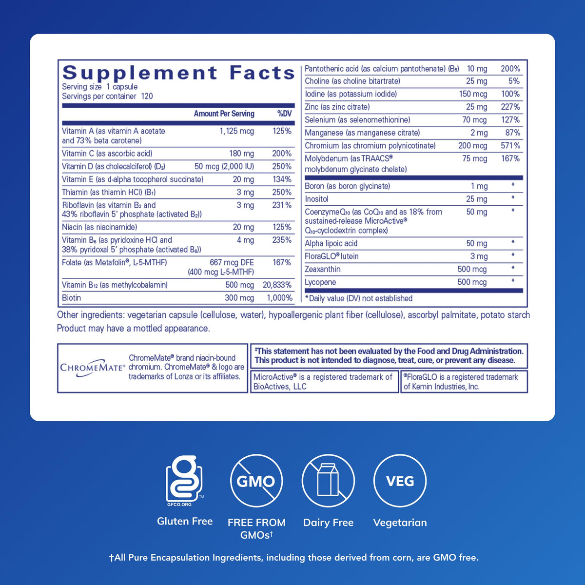 Pure Encapsulations O.N.E. Multivitamin, 30 Capsules