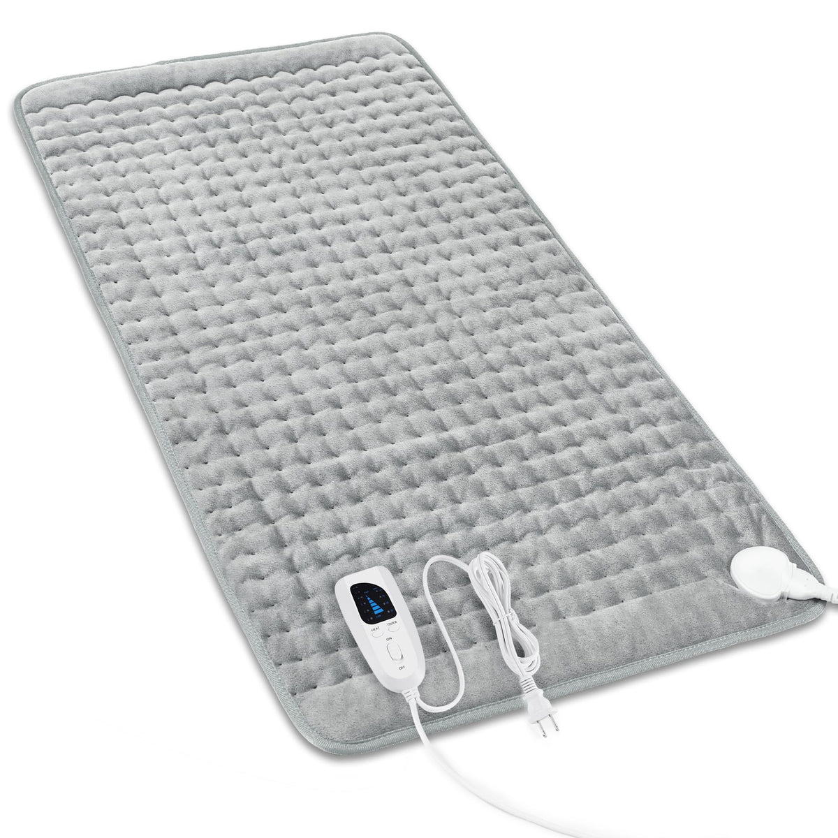 Heating Pad,Electric Heating Pad,Heating Pad for Back,Light Gray,24x12Inch