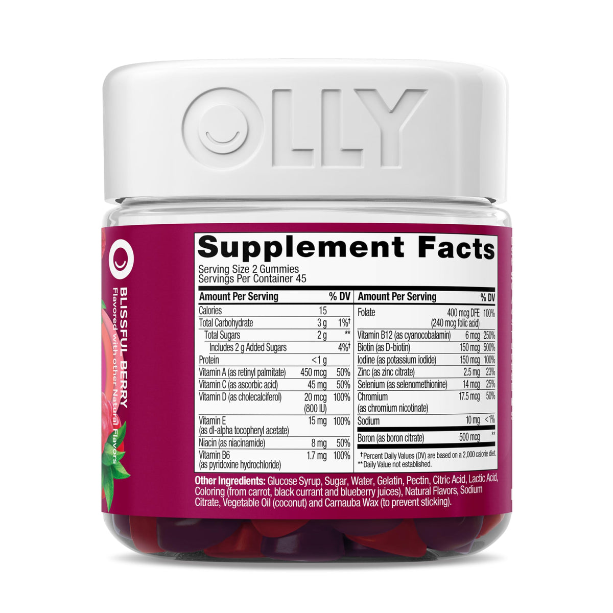 OLLY Women's Multivitamin, Supports Overall Wellness,* Biotin - 130 Count